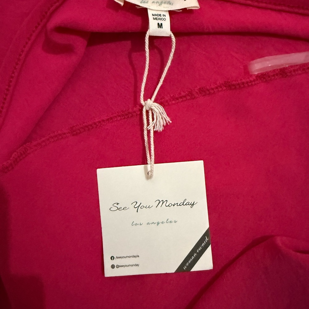 See You Monday Vibrant Pink Halter Dress